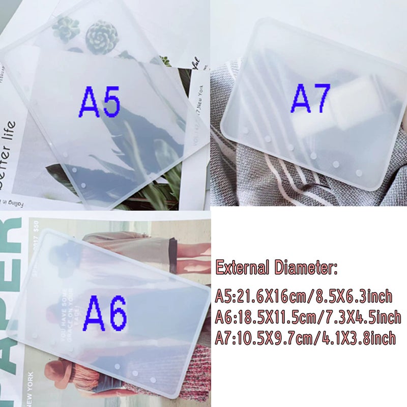 Markeny 3 Pieces Notebook Cover Resin Casting Molds for A5 A6 A7 for Notebook Epoxy Resin DIY - Image 2